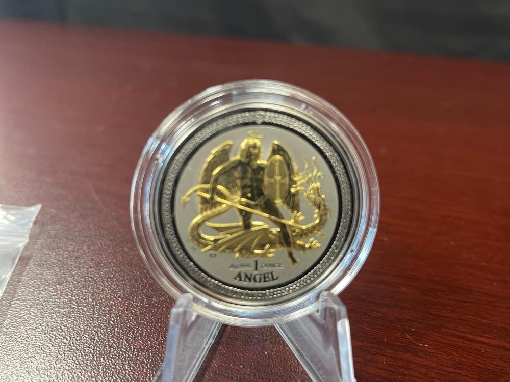 1 OZ .999 FINE SILVER SHADE OF ENIGMA HIGH RELIEF 1 ANGEL