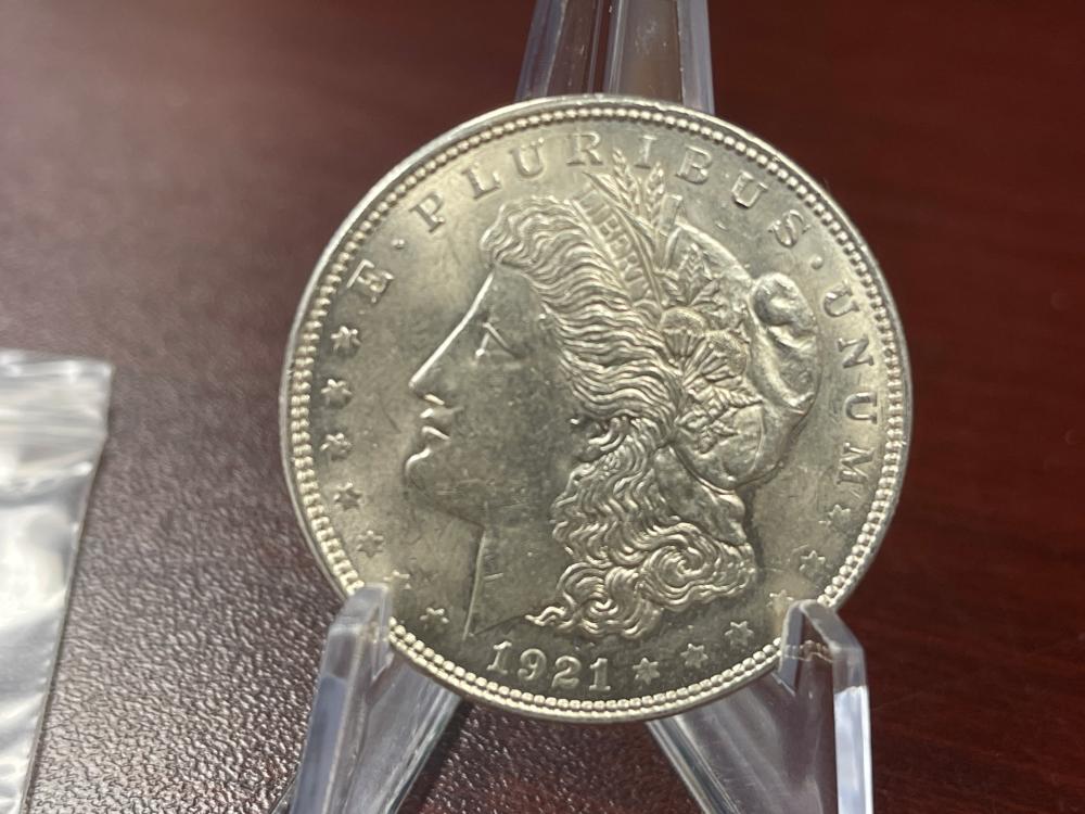 A/U 1921-P MORGAN SILVER DOLLAR