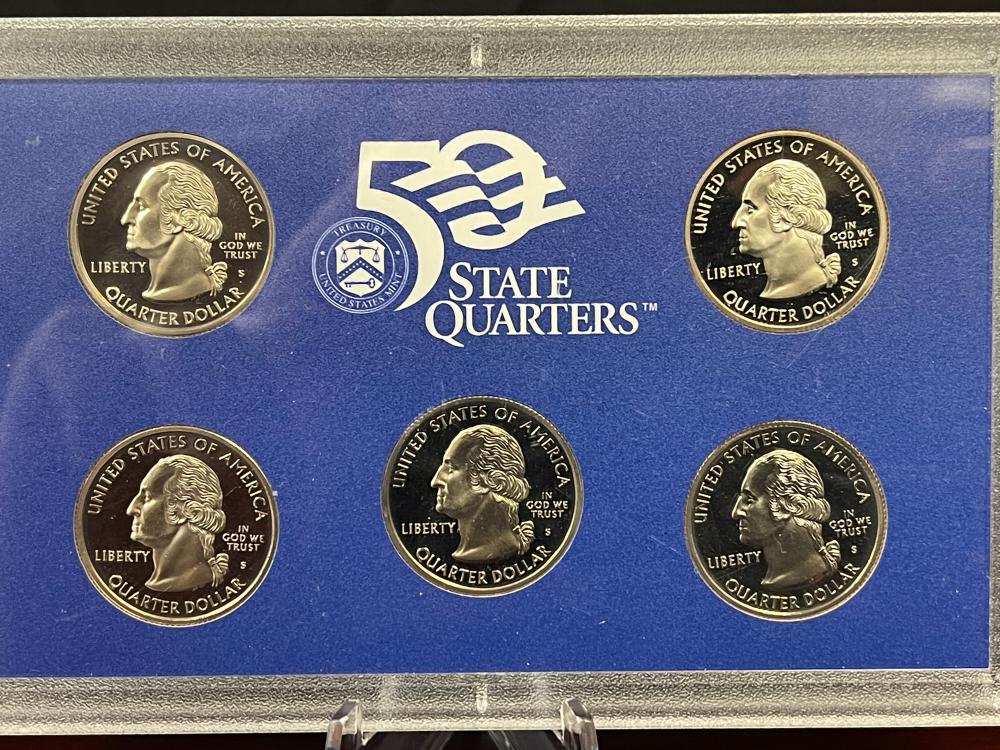 1999 US MINT 50 STATE QUARTERS PROOF SET