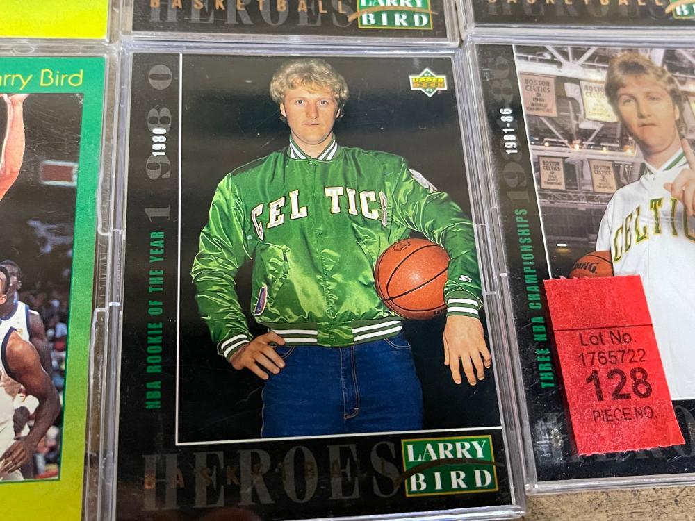 Lot of Larry Bird Basketball Cards, Partial Set