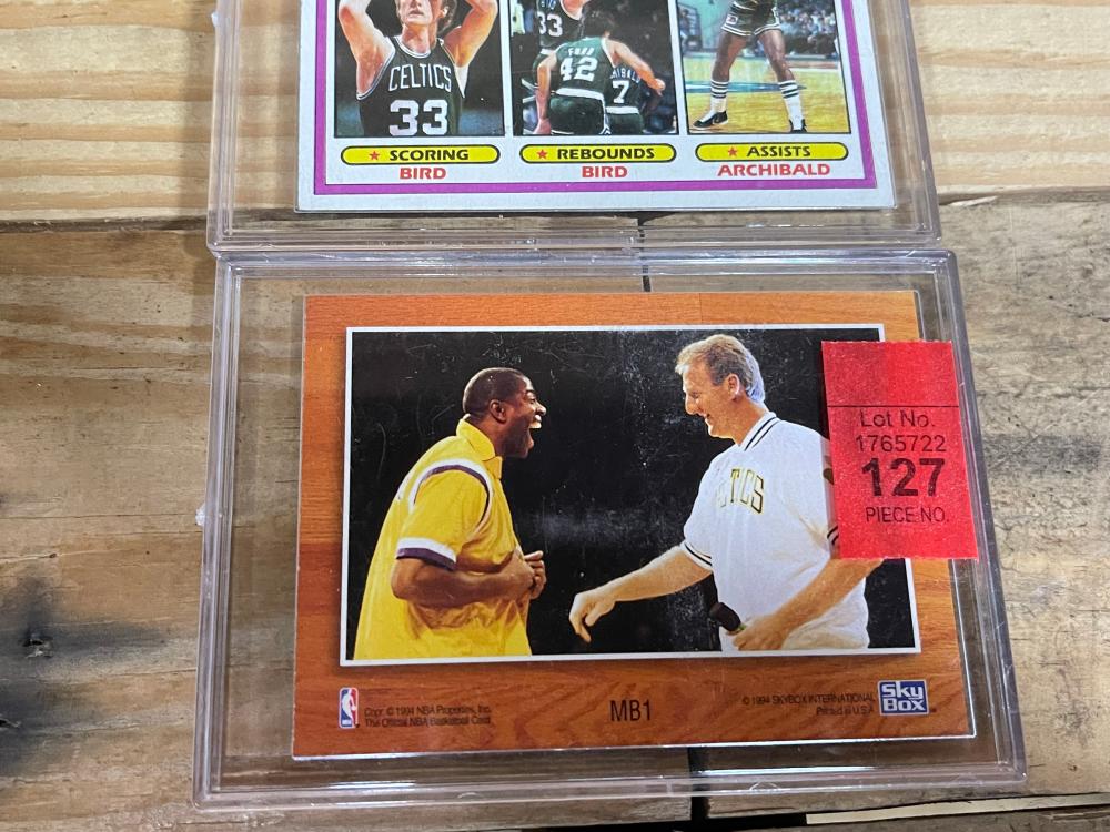 Lot of Larry Bird Basketball Cards