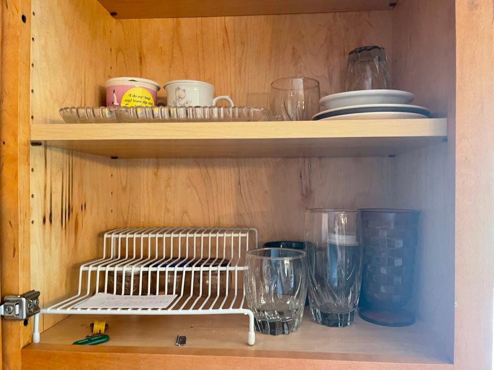 Contents of cabinet