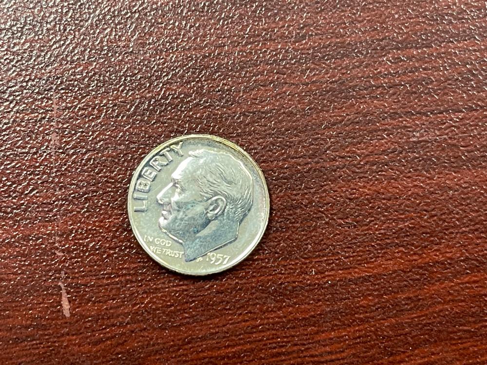 PROOF 1957-P ROOSEVELT DIME