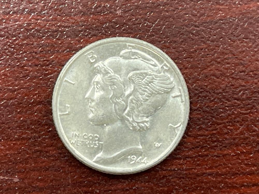 UNC. 1944-P MERCURY DIME