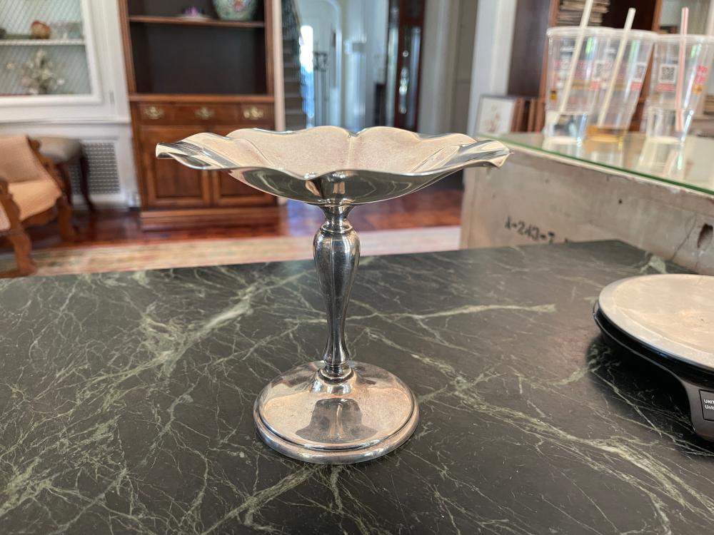 6" tall weighted Sterling Silver dish 365 Grams
