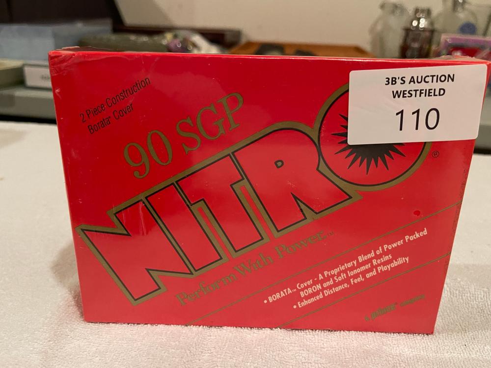 sealed Nitro golf balls
