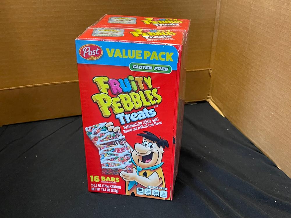 Fruity pebbles Cereal bars 2 boxes, 16 bars a box 6.2 oz a box