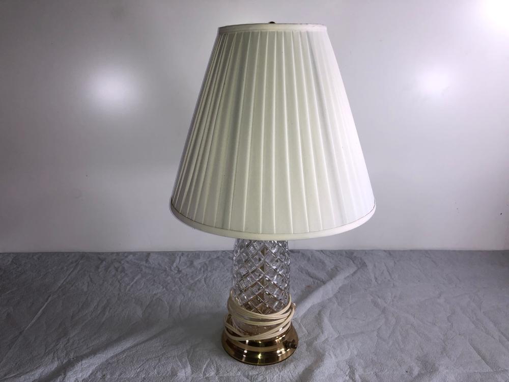 Glass lamp with shade image