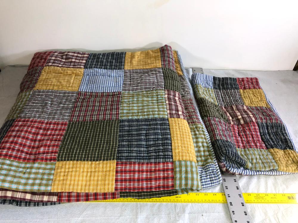 Quilt and one sham (twin)