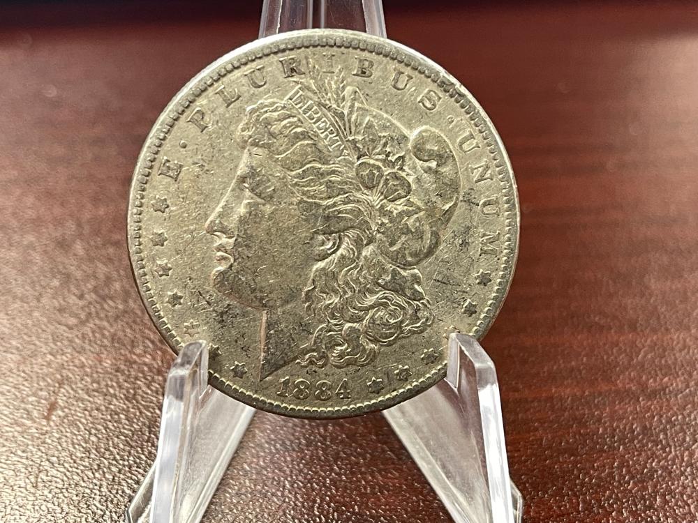 1884-P MORGAN SILVER DOLLAR