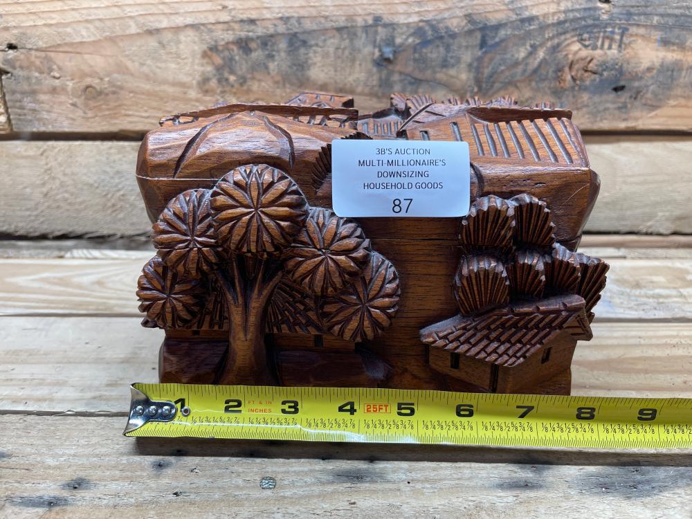 Nice Wooden Carved Trinket Box