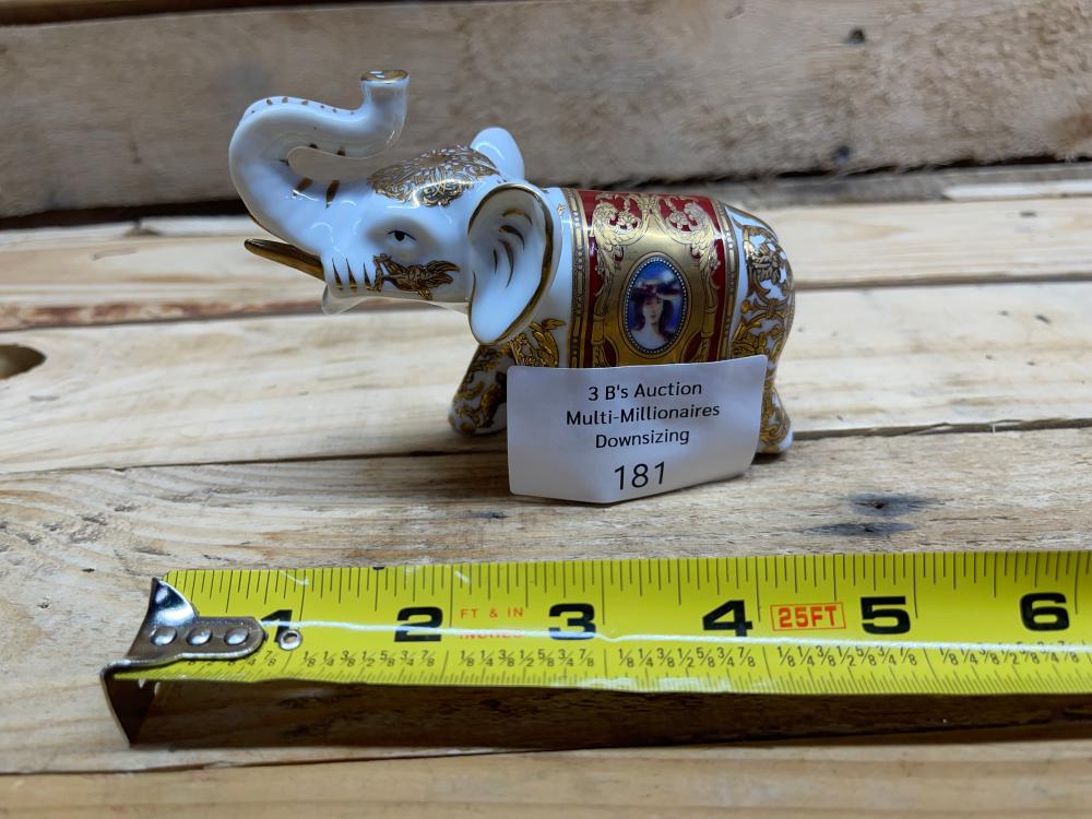 Royal Family hand painted elephant
