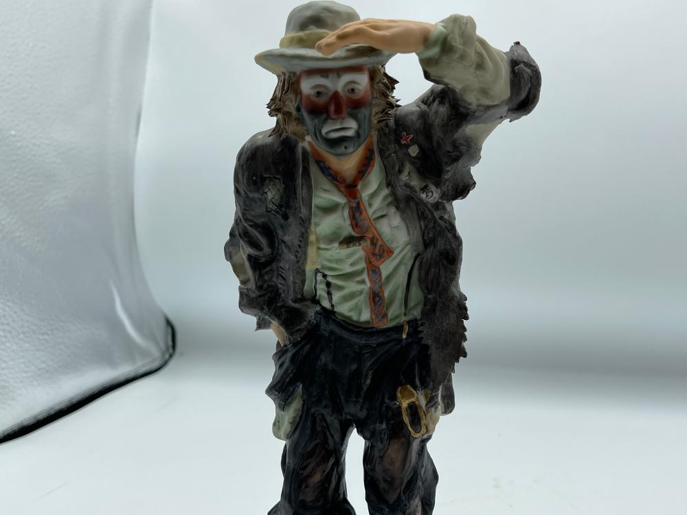 10" Numbered Emmett Kelly Jr. Porcelain figurine