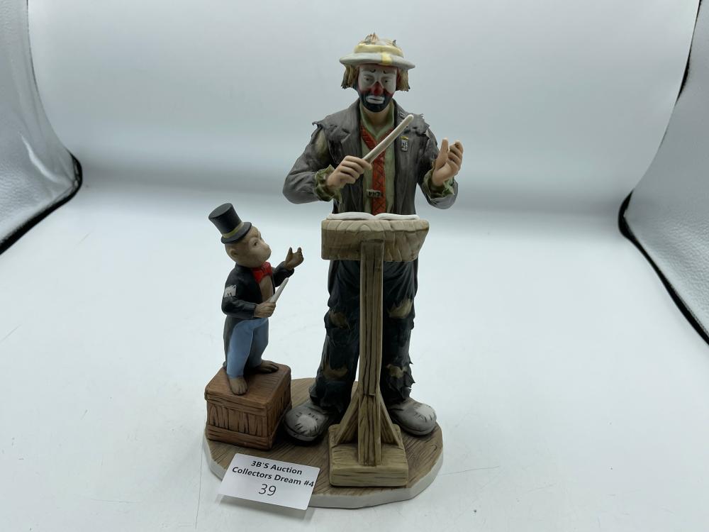 10" Numbered Emmett Kelly Jr. Porcelain figurine