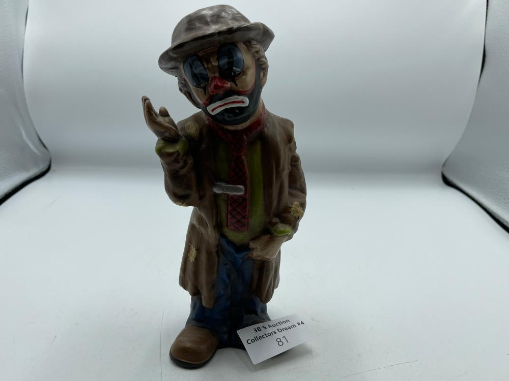 10" Emmett Kelly ceramic figurine