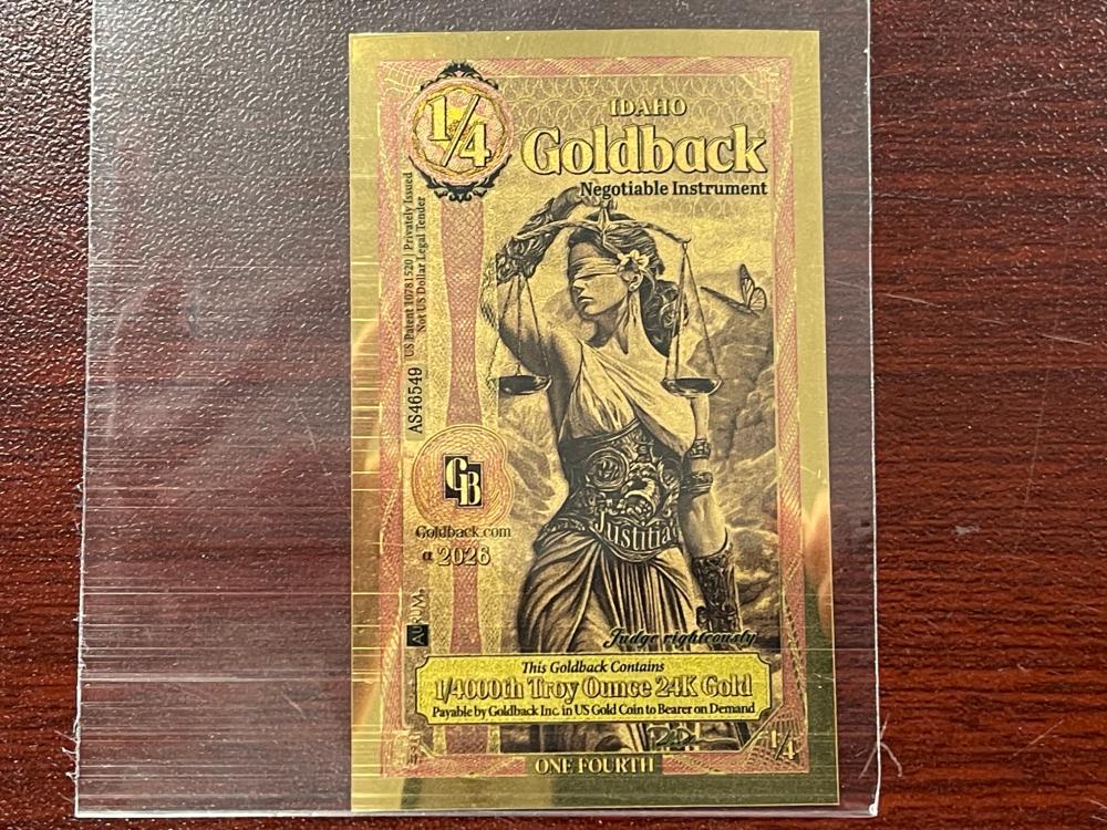 2026 IDAHO 1/4 GOLDBACK image