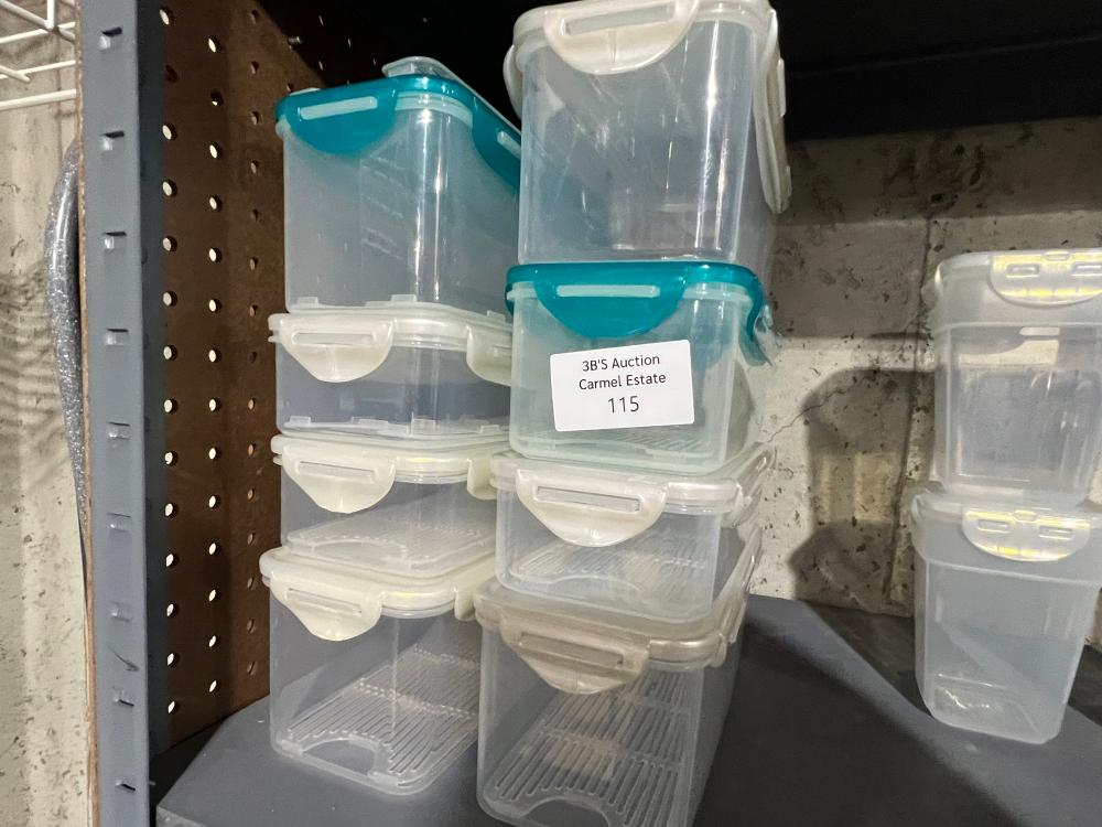 lot of lock & lock storage containers