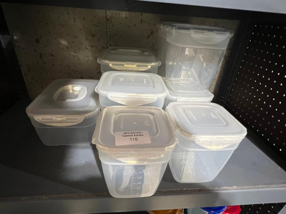 lot of lock & lock storage containers