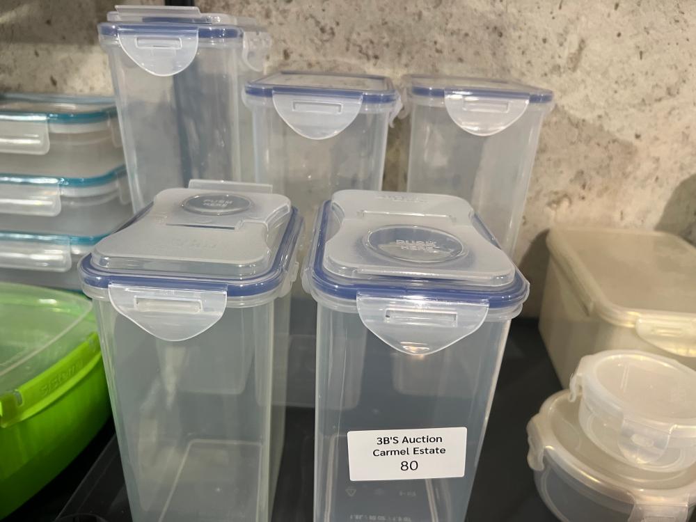 lot of lock & lock storage containers