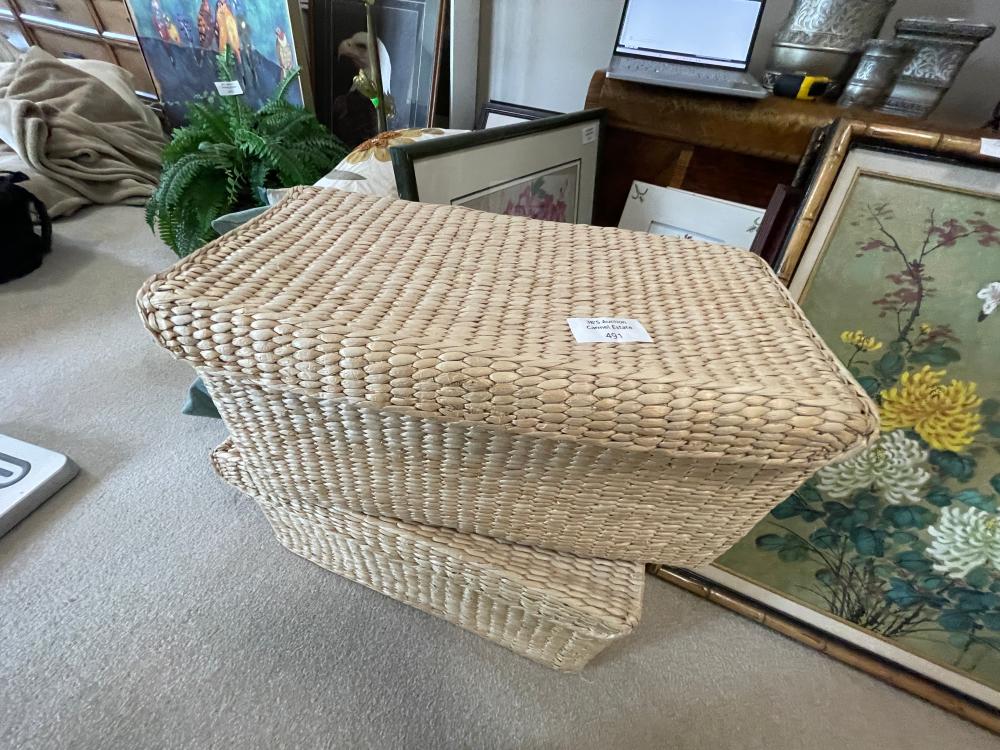 Two Wicker Basket Containers