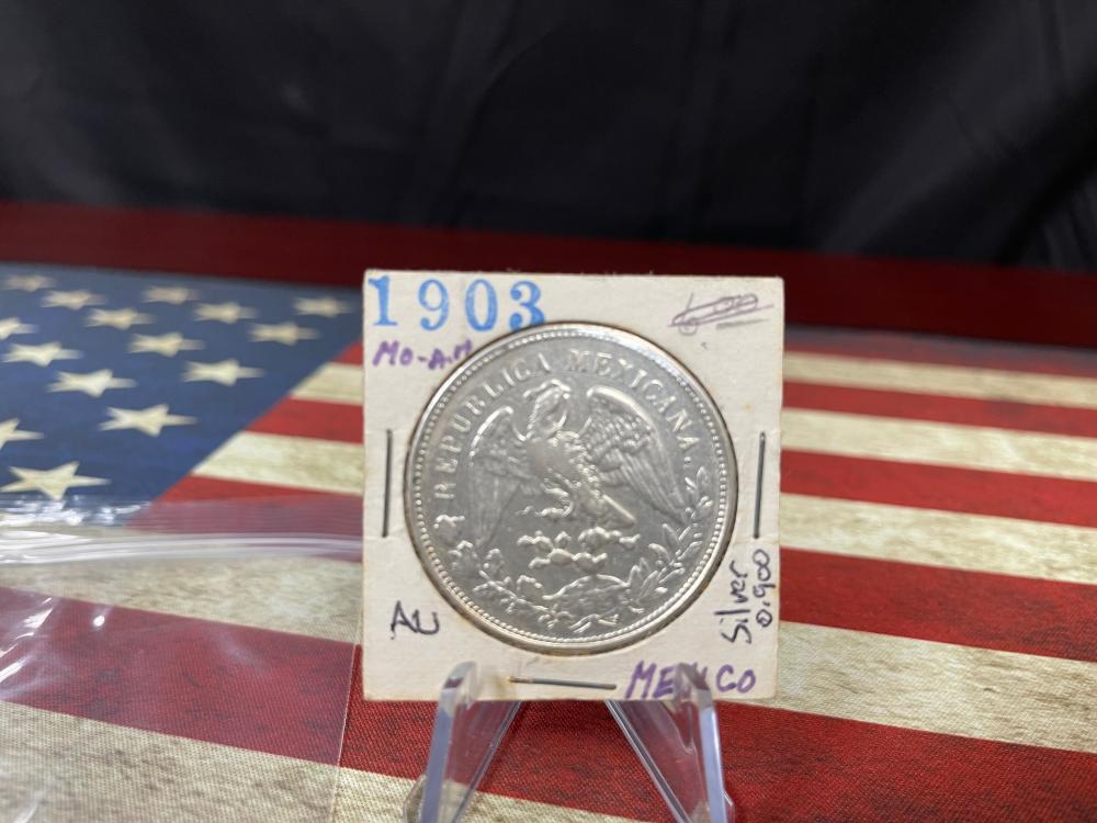 A/U 1903 MEXICAN SILVER PESO