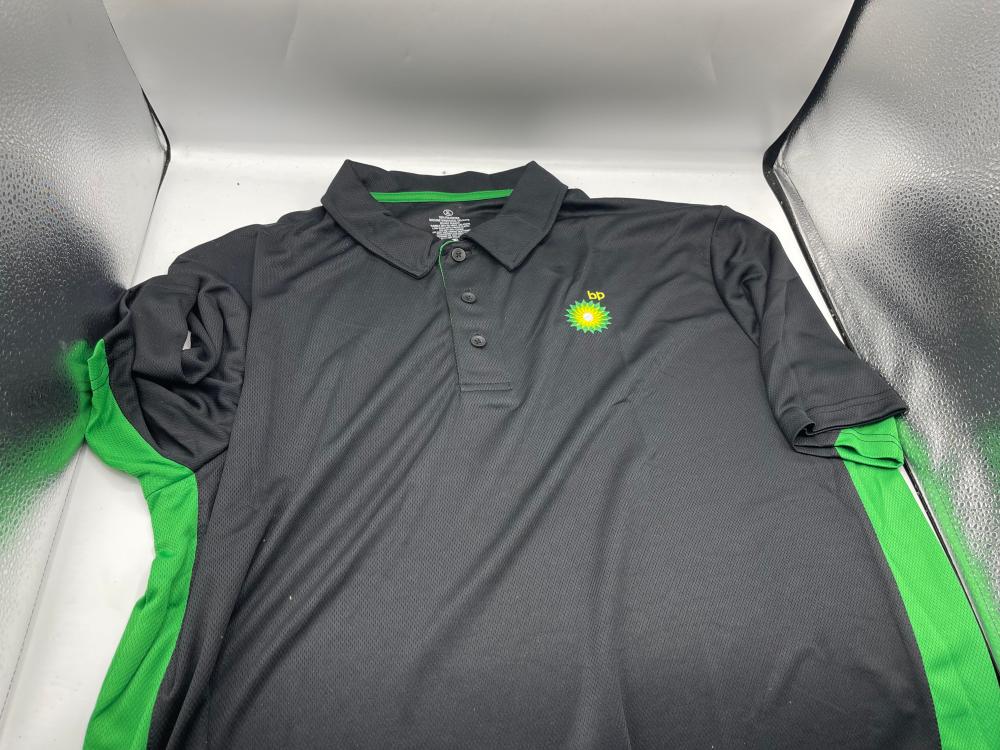 8 BP Gas Station Breathable Polo Shirts XL