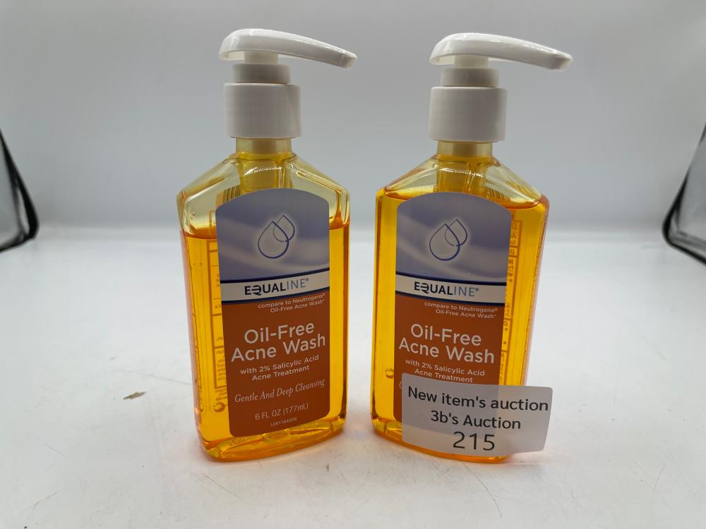 Two Bottles of Oil Free Acne Wash