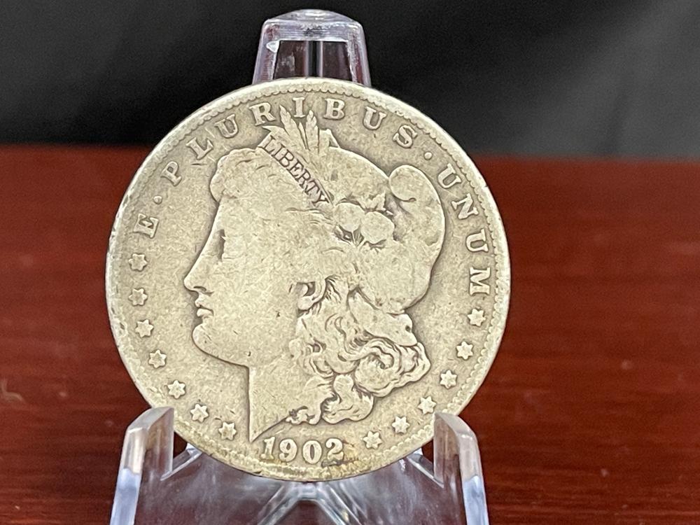 1902-O MORGAN SILVER DOLLAR