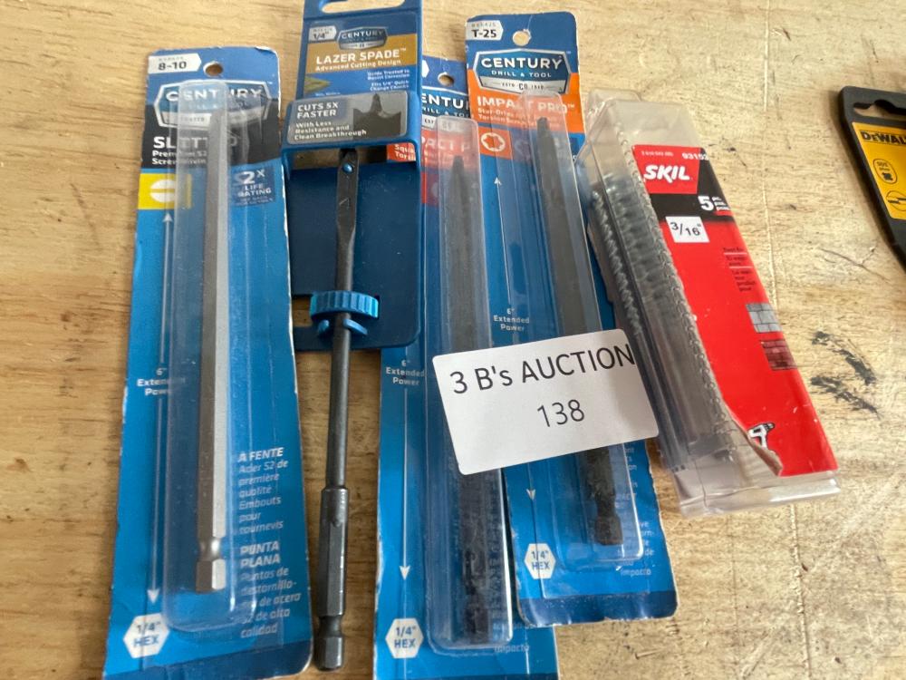 Lot of 5 Brand New Drill Bits
