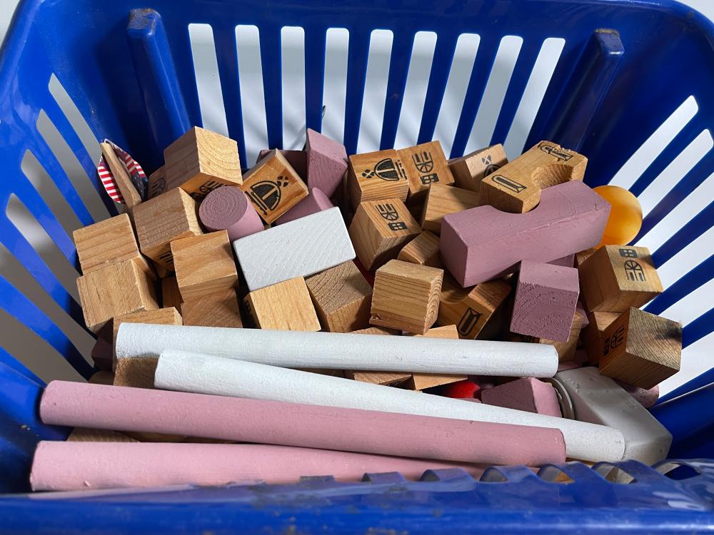 lot of rubber stamps ect