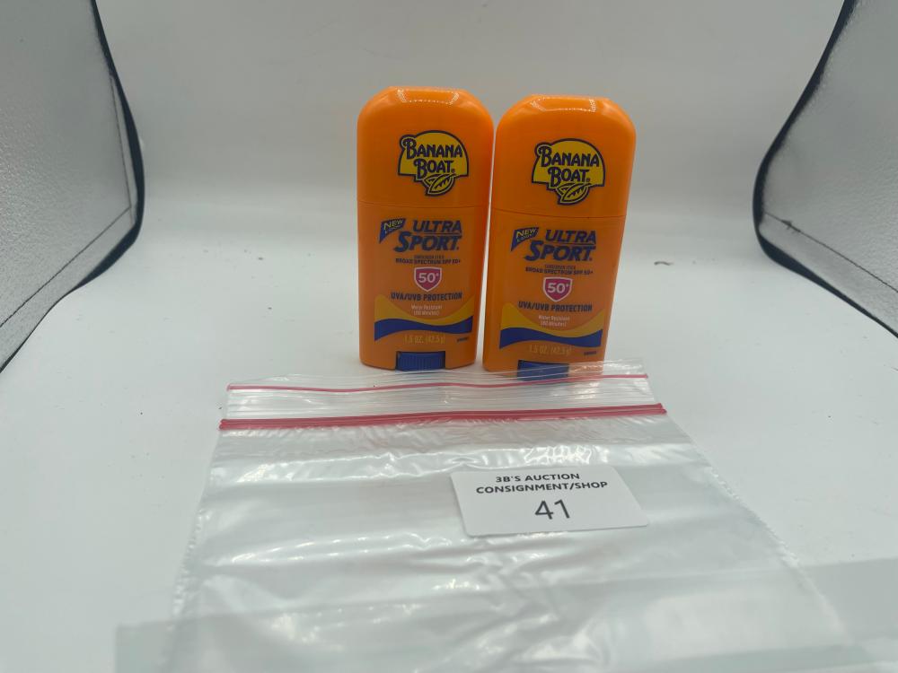 Two Banana Boat Ultra sport Deodarant sticks