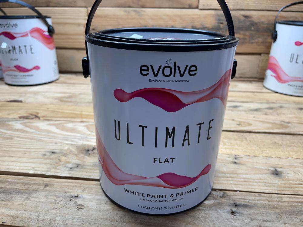 one gallon Ultimate flat white paint