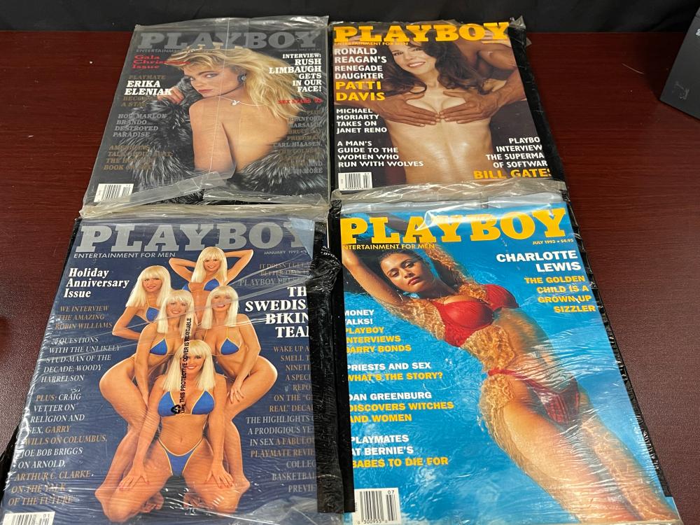 LOT OF 1990'S PLAYBOY MAGAZINES