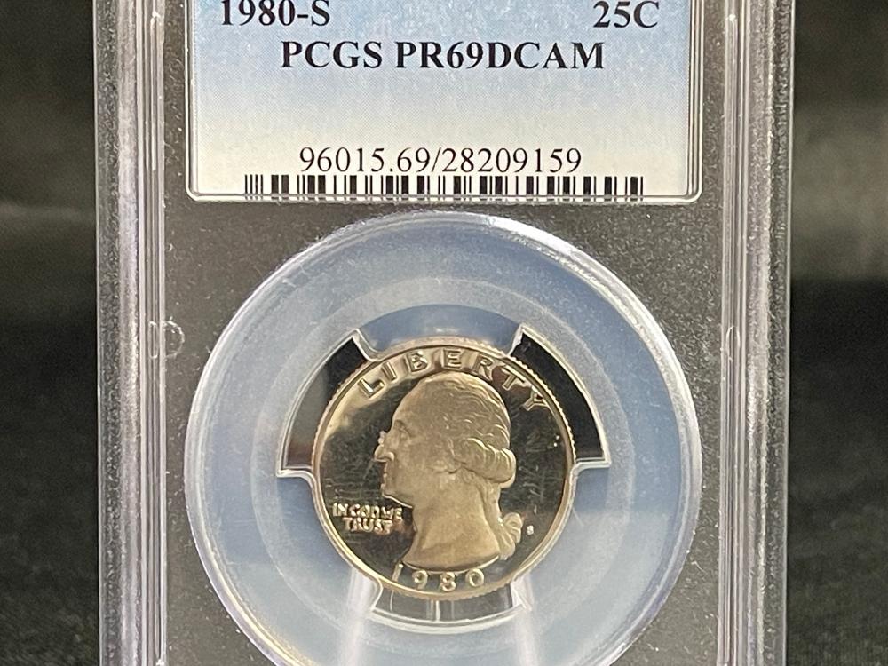 PCGS GRADED PR69DCAM 1980-S QUARTER