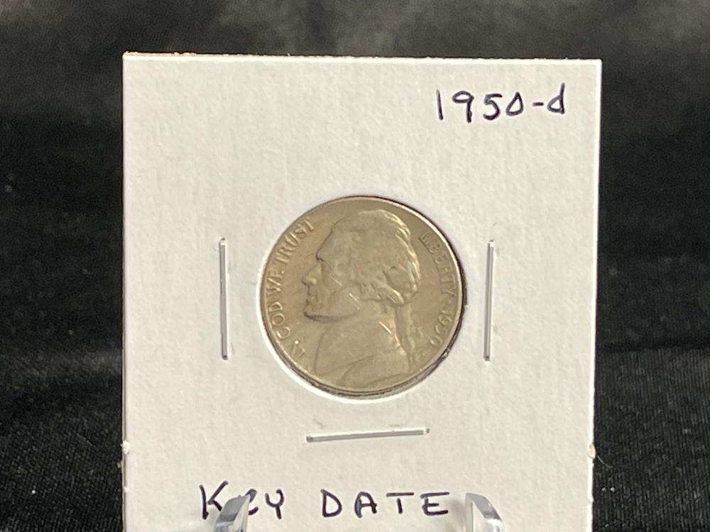 1950-D KEY DATE JEFFERSON NICKEL