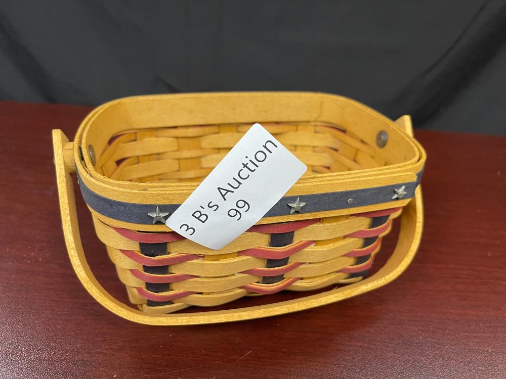 2004 LONGABERGER PROUDLY AMERICAN TEA BASKET