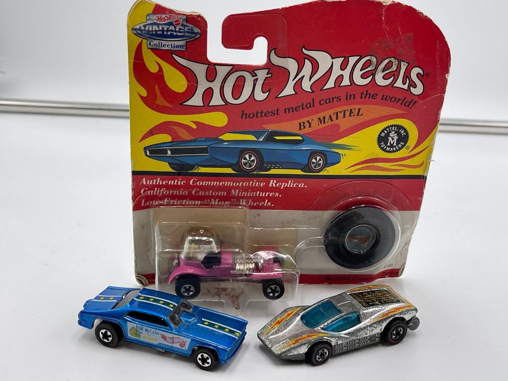 Lot of 3 Vintage Hotwheels cars