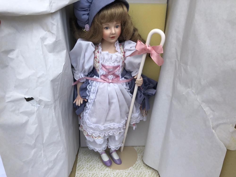 Franklin Heirloom Collectible Doll ( Little Bo Peep) by artist Helen Kish