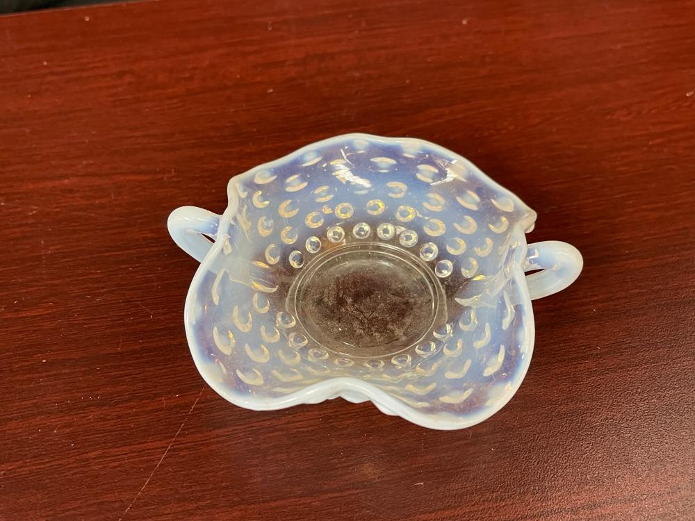 FENTON OPALESCENT HOBNAIL DISH