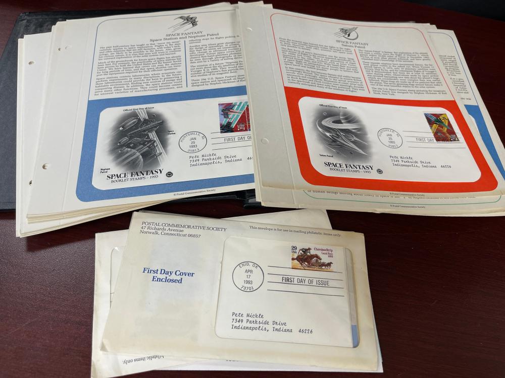 BINDER OF FIRST DAY COVER STAMPS