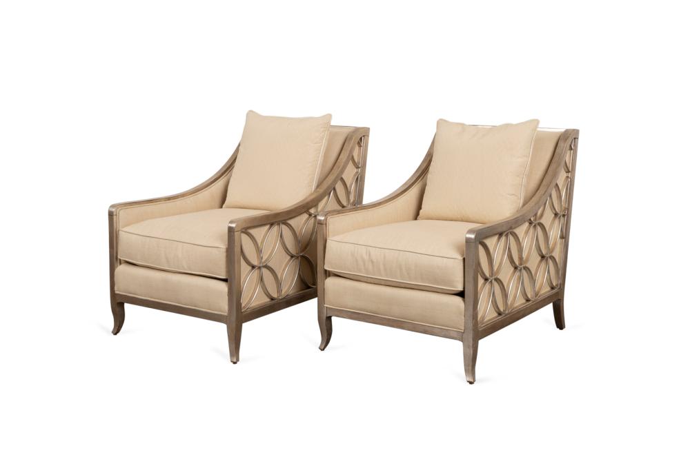 Pair of Caracole "Social Butterfly" Accent Chairs