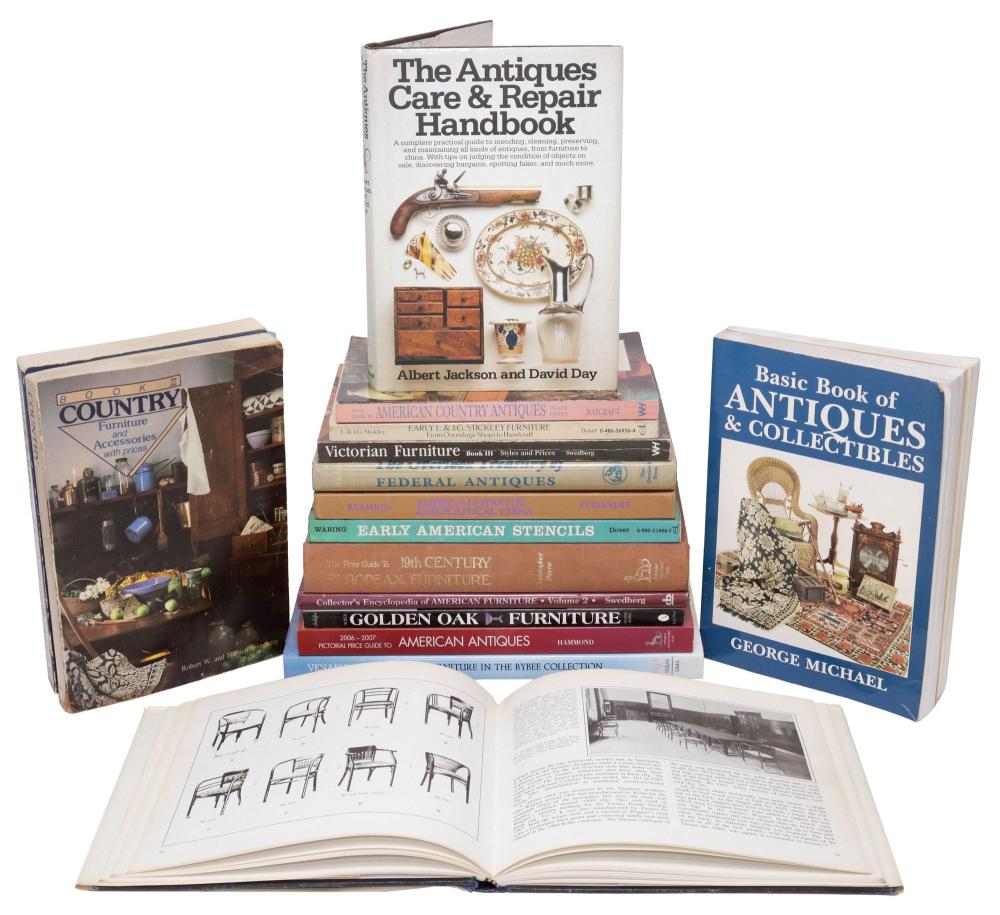(17) REFERENCE BOOKS:Â AMERICAN FURNITURE & DECORATIVE ARTS