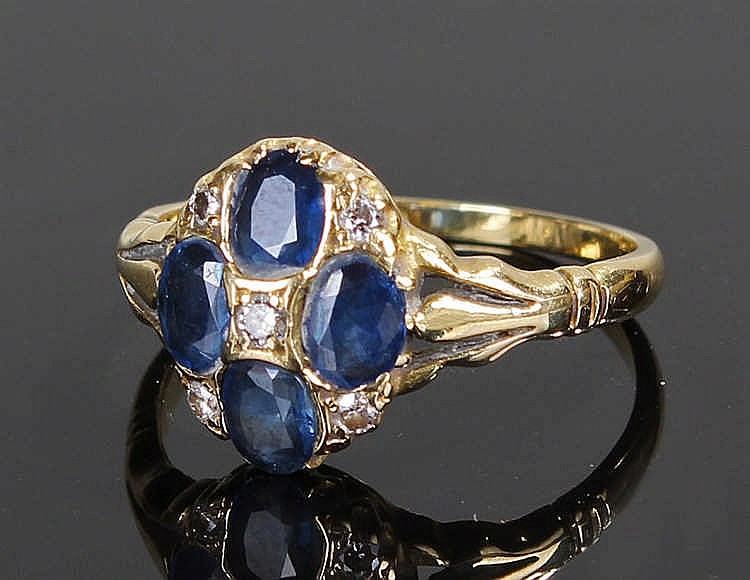 18 carat gold sapphire and ... image