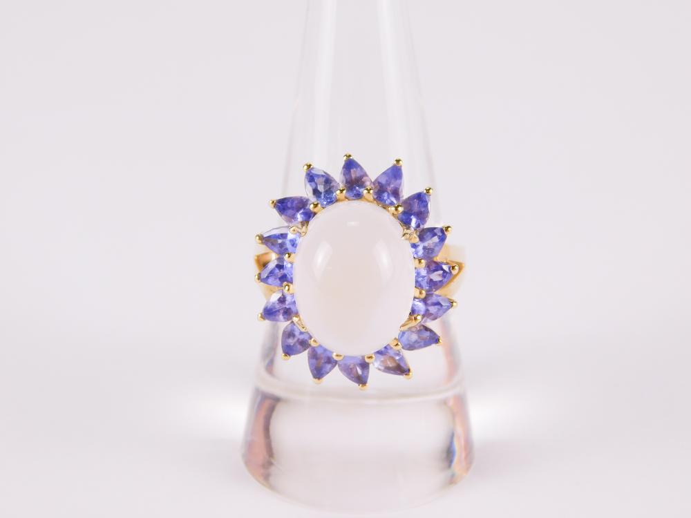 14k Yellow Gold, Cabochon M... image