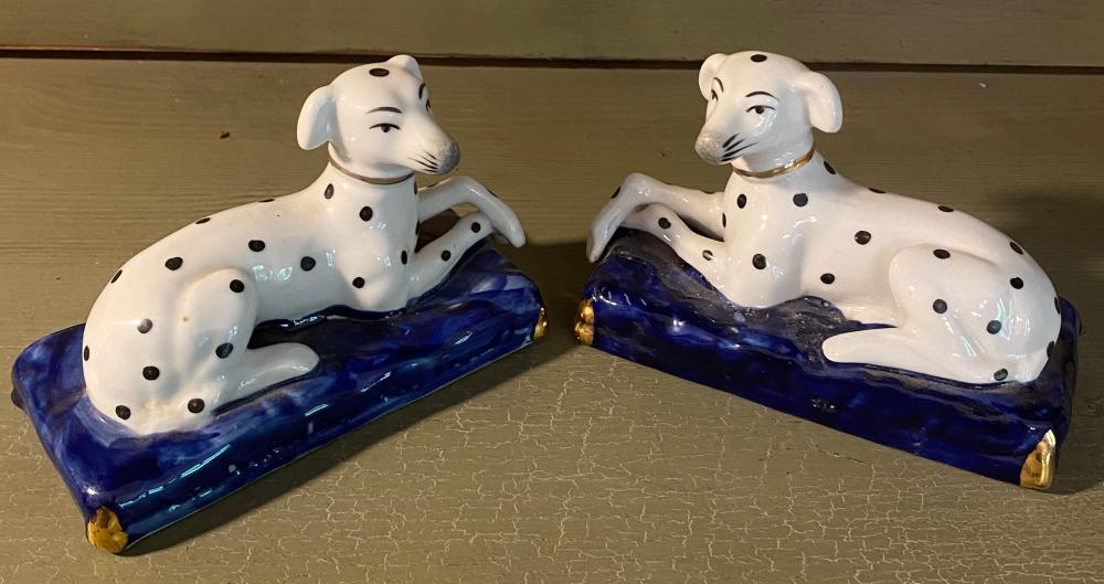Dalmatian Ceramic Bookends