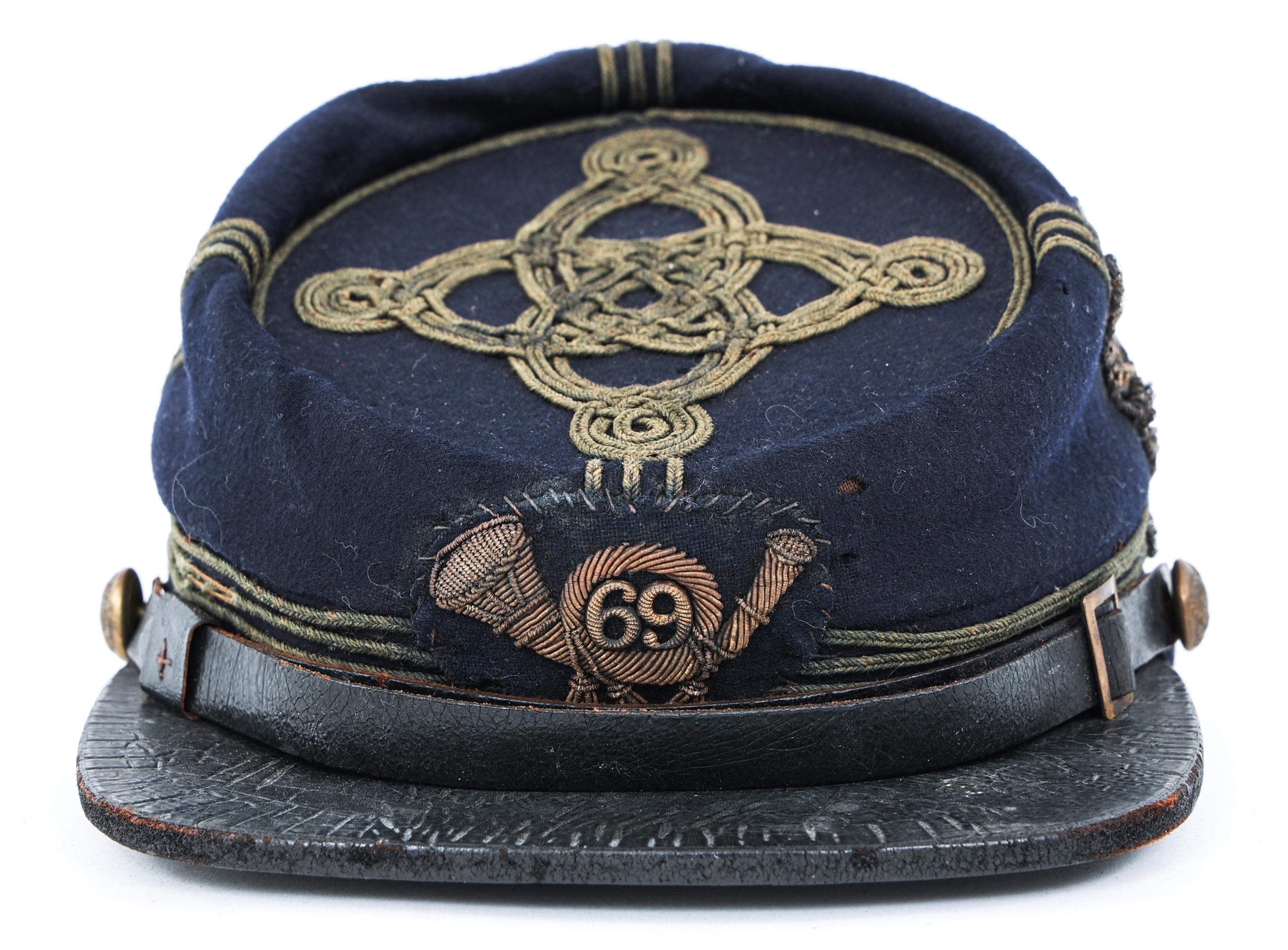 NY VOLUNTEER IRISH OFFICER KEPI 