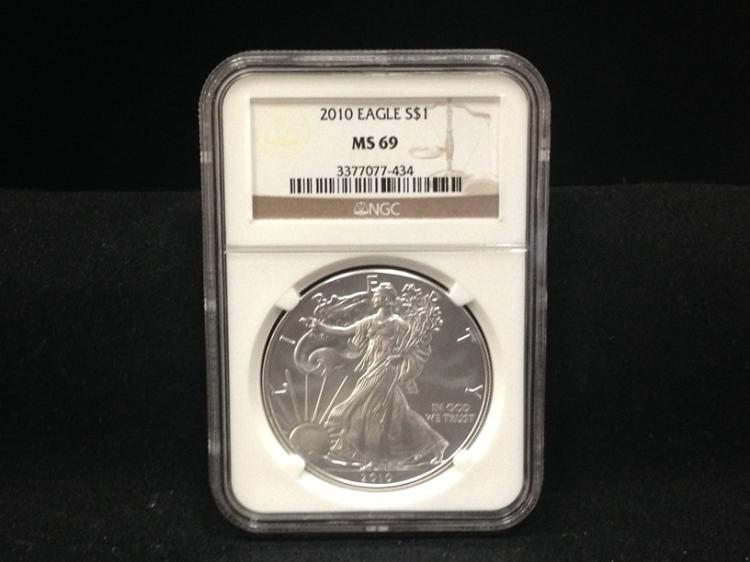 2010 Silver Eagle $1 MS 69 ... image