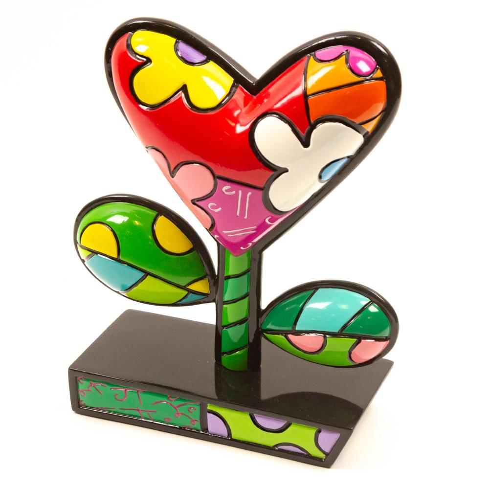 Romero Britto. "Love Grows," resin sculpture