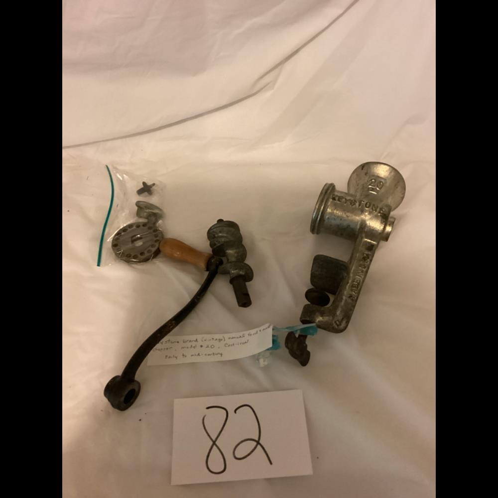 Vintage Keystone Meat Grinder Model 20 Cast Iron