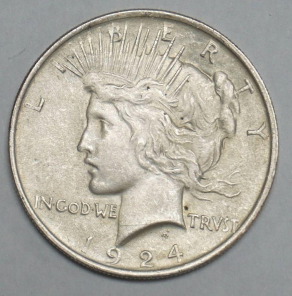 1924 PEACE SILVER DOLLAR